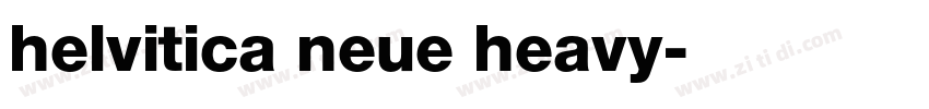 helvitica neue heavy字体转换